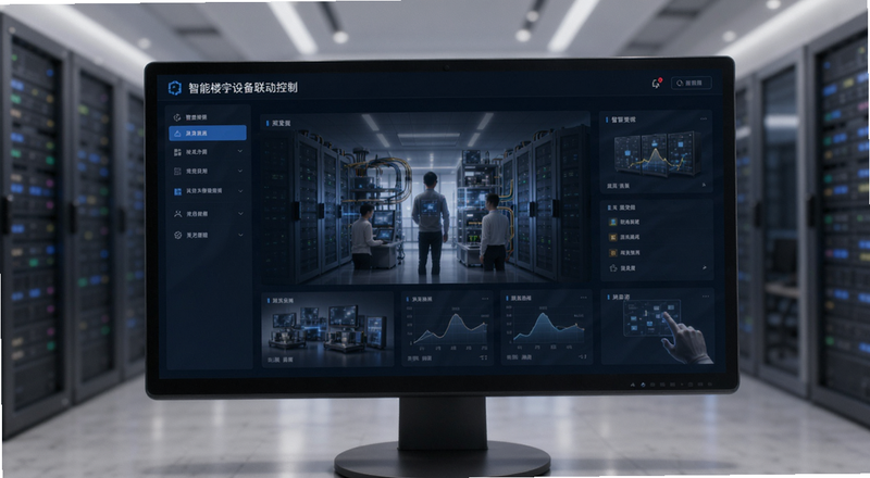 智慧楼宇设备联动控制界面预览图