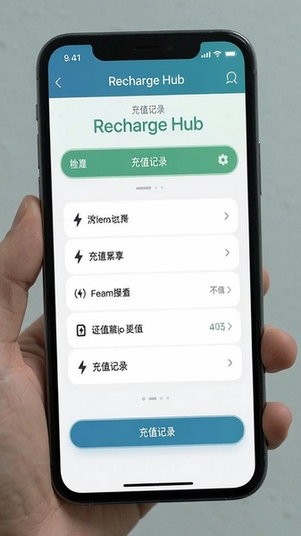 Recharge Hub 充值记录界面