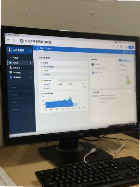 太平洋矫务通管理端人员信息查询界面