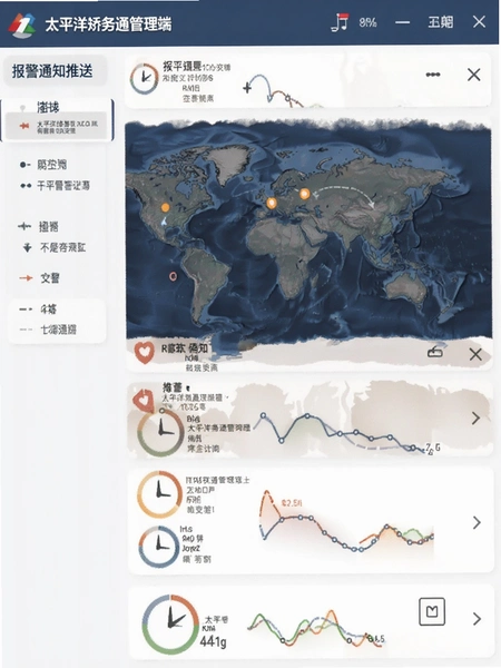 太平洋矫务通管理端报警通知推送截图