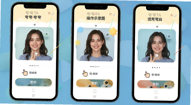 夸夸TA设置页面操作示意图