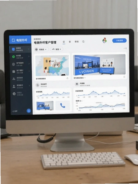电销外呼客户管理界面截图