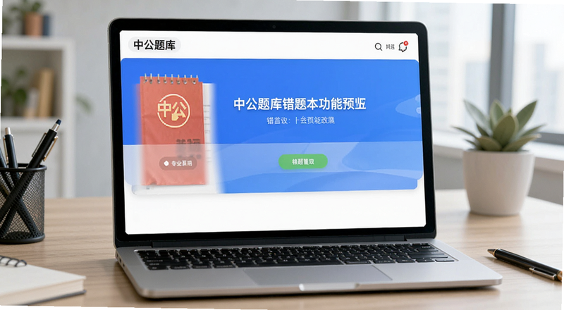 中公题库错题本功能预览图