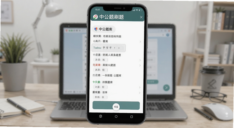 中公题库刷题界面预览图