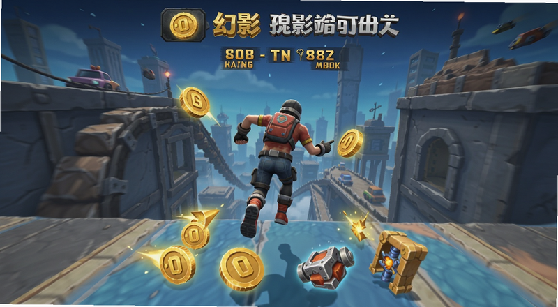 幻影跑酷金币与道具拾取场景预览图