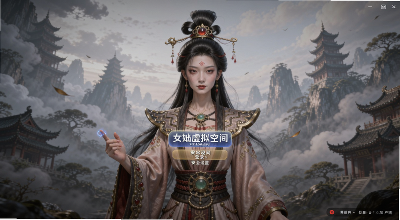 女娲虚拟空间登录界面安全设置