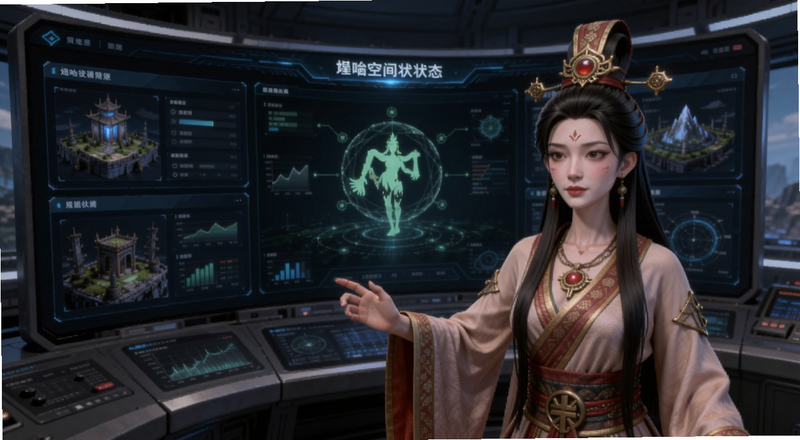 女娲虚拟空间运行状态监控面板
