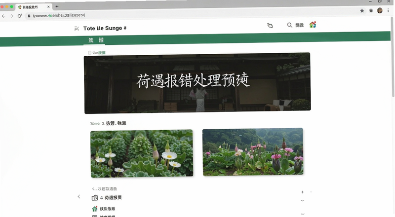荷遇报错处理页面预览图