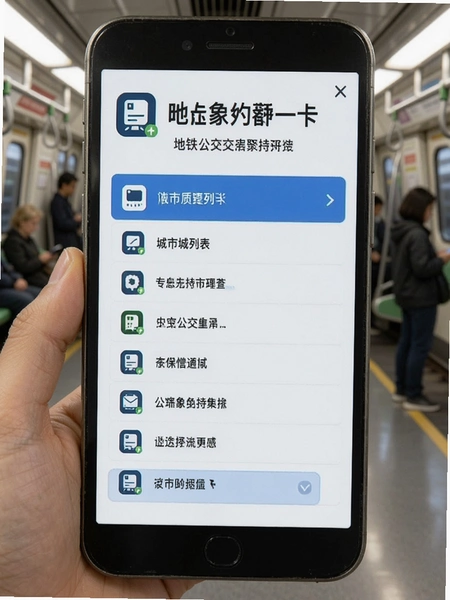 地铁公交一卡通支持城市列表页面