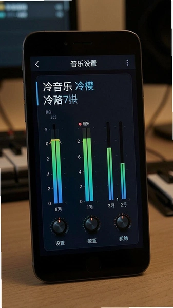 泠音乐均衡器与歌词设置页面