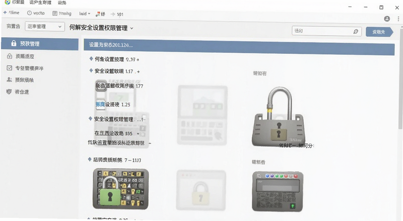 何解安全设置权限管理界面预览图