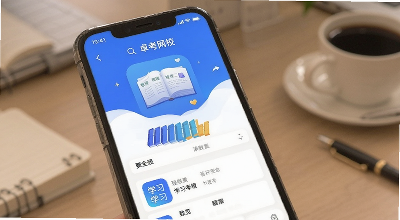 卓考网校学习APP界面预览图