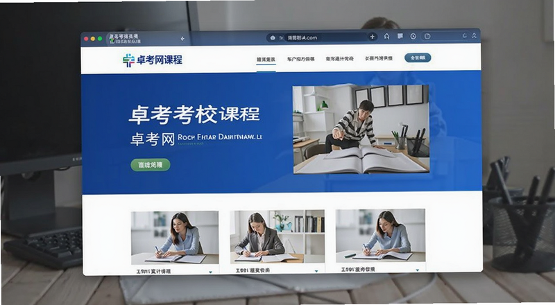 卓考网校课程页面预览图