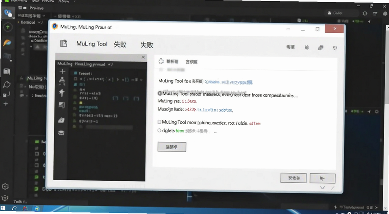 MuLing Tool解析失败报错界面预览图