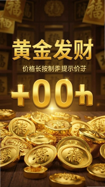 黄金发财+价格长按复制提示