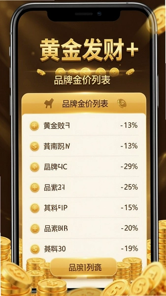 黄金发财+品牌金价列表页