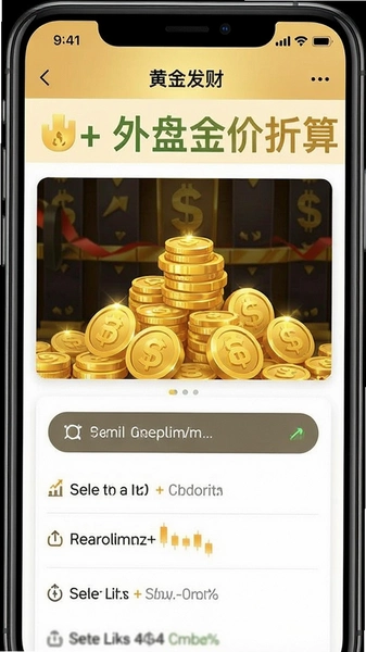 黄金发财+外盘金价折算页面