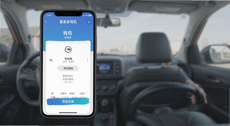 客多多司机端钱包提现页面预览图
