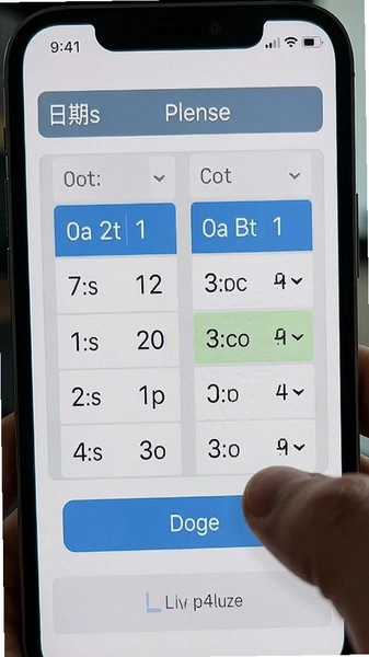 日期时间选择面板操作图