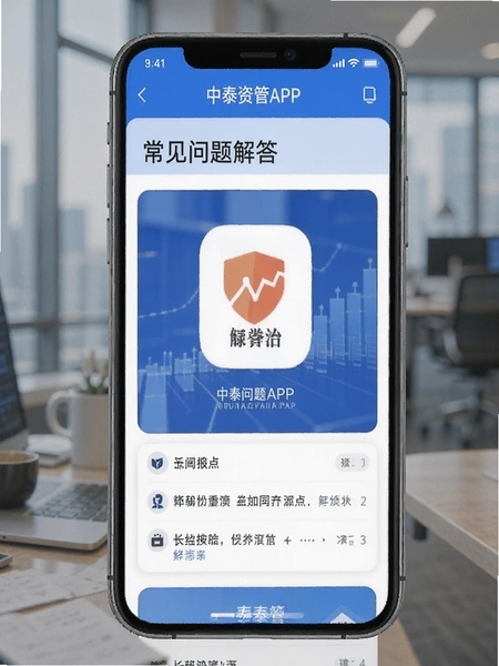 中泰资管APP常见问题解答页面