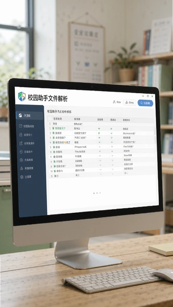 校园助手文件解析匹配列名界面