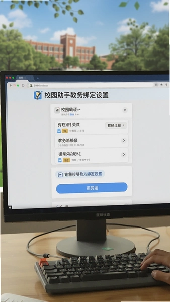 校园助手教务绑定设置页面