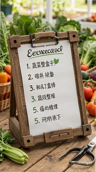蔬菜整理盒子条目配图示例