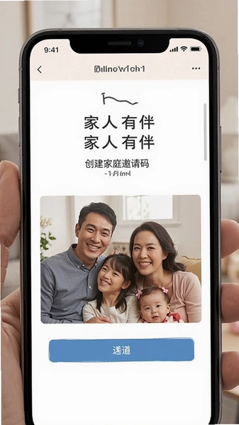 家人有伴创建家庭邀请码页面