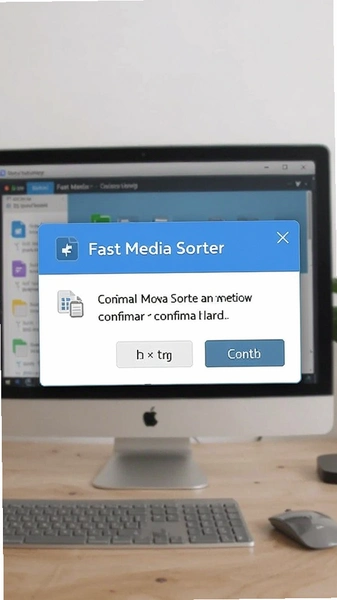 Fast Media Sorter 文件移动确认弹窗