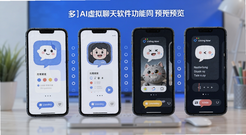 多款AI虚拟聊天软件功能对比预览图