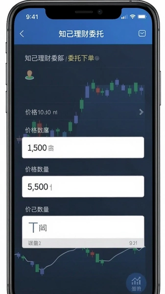 知己理财委托下单界面价格数量输入框