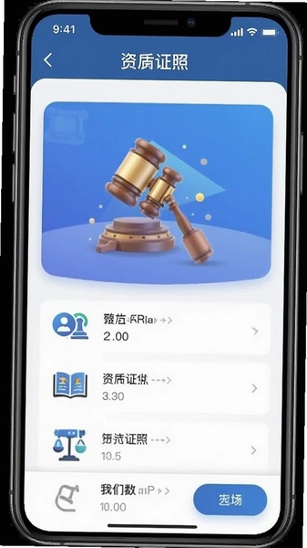 法立正app资质证照页面