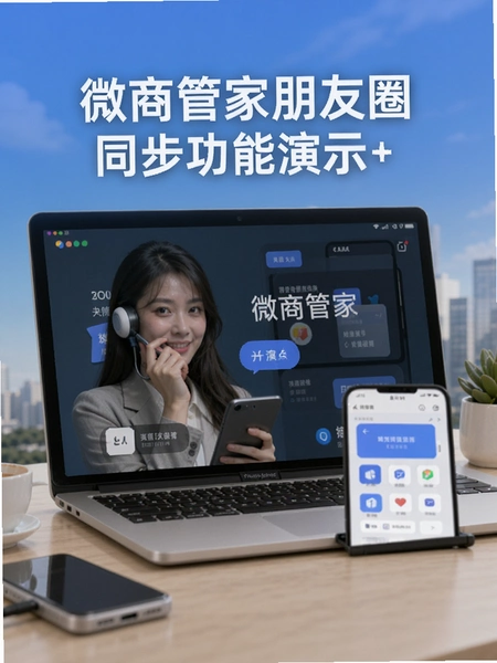 微商管家朋友圈同步功能演示图