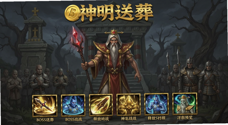 神明送葬无限金币版BOSS战技能释放时机预览图