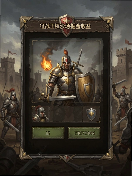 征战王权沙场掘金收益界面