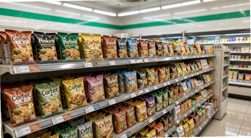 便利店货架商品陈列预览图