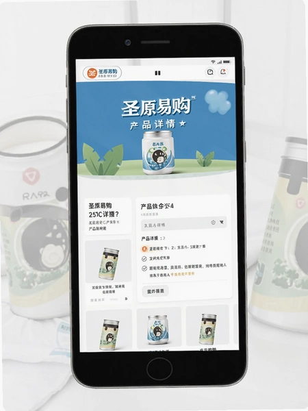 圣原易购产品详情页界面预览图