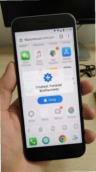 手机浏览器下载完成提示界面