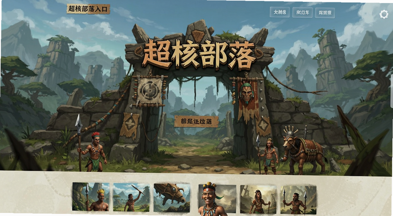 超核部落入口页面预览图