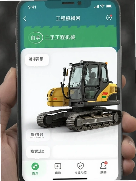 处理网二手工程机械APP界面