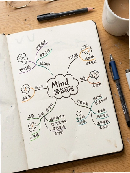 思维导图Mind简作读书笔记导图示例