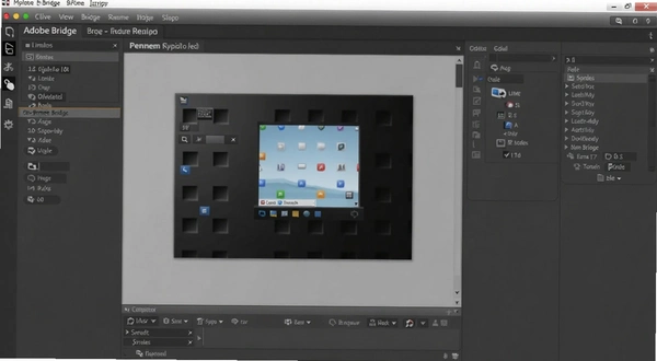 Adobe Bridge批量重命名操作界面截图