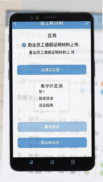 助业员工请假证明材料上传页面图