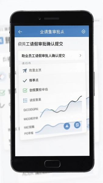 助业员工请假审批人确认提交界面图