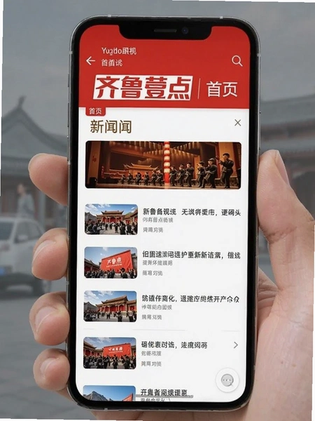 齐鲁壹点 首页 新闻列表 手机界面