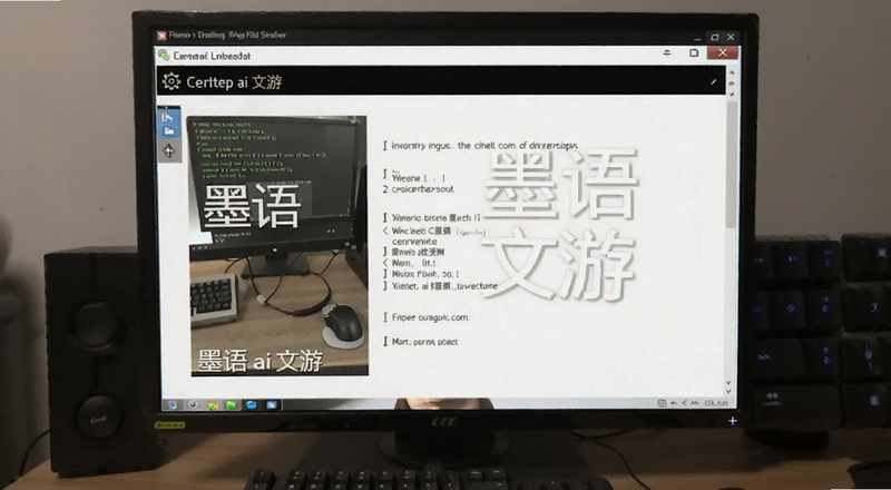 电脑模拟器运行墨语ai文游界面截图
