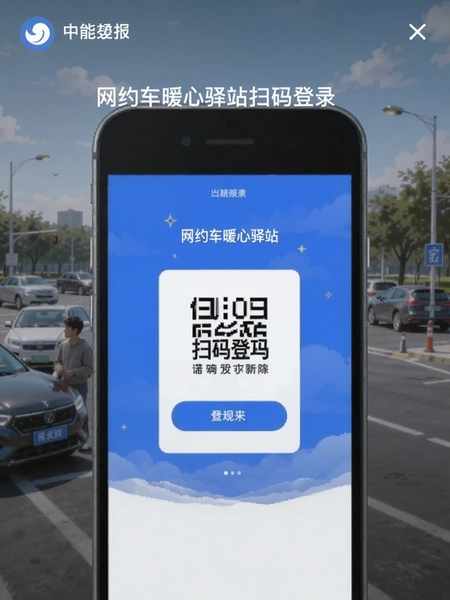 网约车暖心驿站扫码登录界面