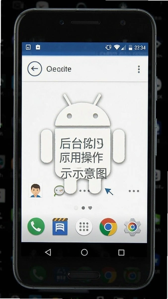 安卓后台应用锁定操作示意图