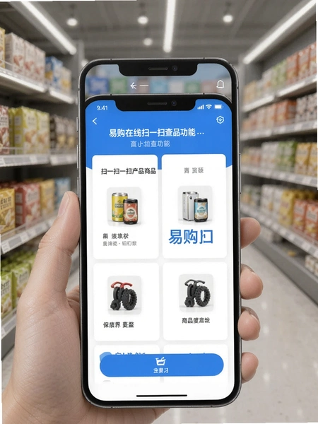 易购在线扫一扫查商品功能界面预览图