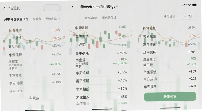 华宝信托APP持仓收益明细预览图
